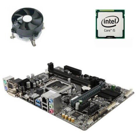 Kit Placa de Baza Gigabyte GA-H110M-S2H, Intel Quad Core i5-6400, Cooler